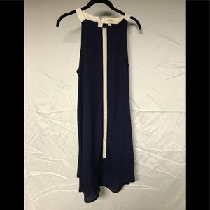 Monteau dress, large, navy blue
